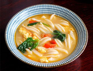 面食做法花樣大全之一：三七剪刀面，清水煮就很好吃